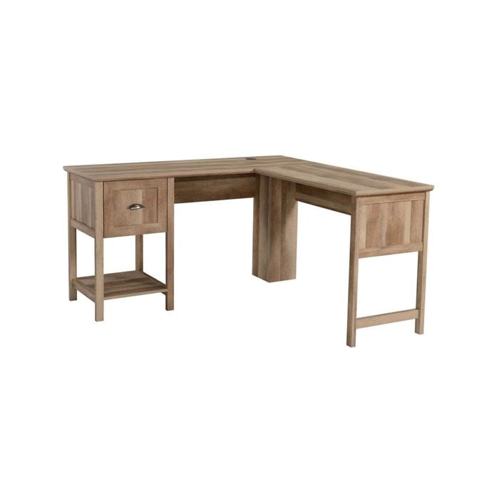 Maestro Furniture Axel L-Shaped Corner Computer Study Home Office Desk - Rustic Oak