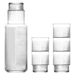LAV 7 Piece Helen Glass Carafe & Tumblers Set - 1.2 Litre