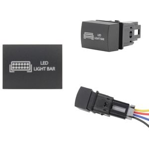 Switch Boss White LED Push Switch for Mitsubishi Triton (MV, 2024) Outlander (ZM, 2021+) - LED Light Bar