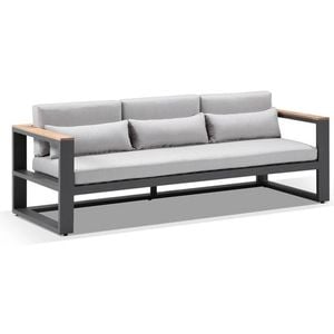 Balmoral 3 Seater Outdoor Aluminium And Teak Lounge