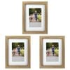 3PK Frankie & Me Wooden Border 4x6'' Picture Frame Home/Office Photo Decor Oak