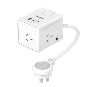 Jackson White PD20W 3 Outlet Power Cube With USB 1A/2C