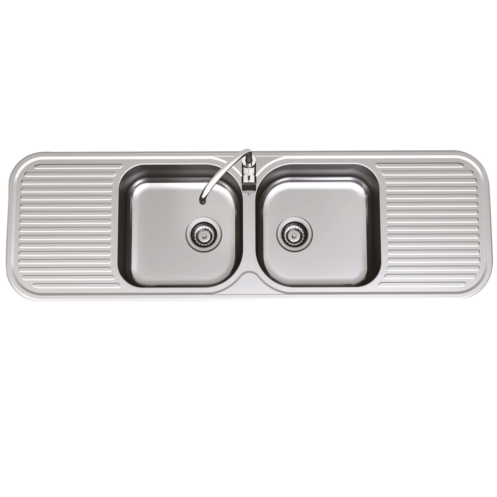 Clark Double Centre Bowl Advance Sink With 1 Tap Hole product image