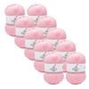 10x Malli Baby Pink Blend Basic 100g Knitting/crochet Yarn Acrylic/poly
