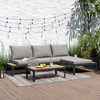 Mimosa 3 Piece Italica Aluminium Corner Set