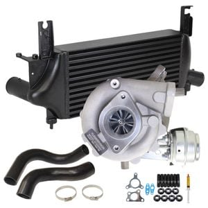 Upgrade Billet Turbo With 75mm Intercooler & Hoses For Nissan Pathfinder R51 YD25 2.5L 4 Bolts