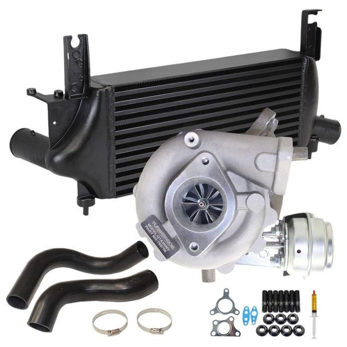 Upgrade Billet Turbo With 75mm Intercooler & Hoses For Nissan Pathfinder R51 YD25 2.5L 4 Bolts