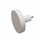 Adoored White Disk Deco Hook