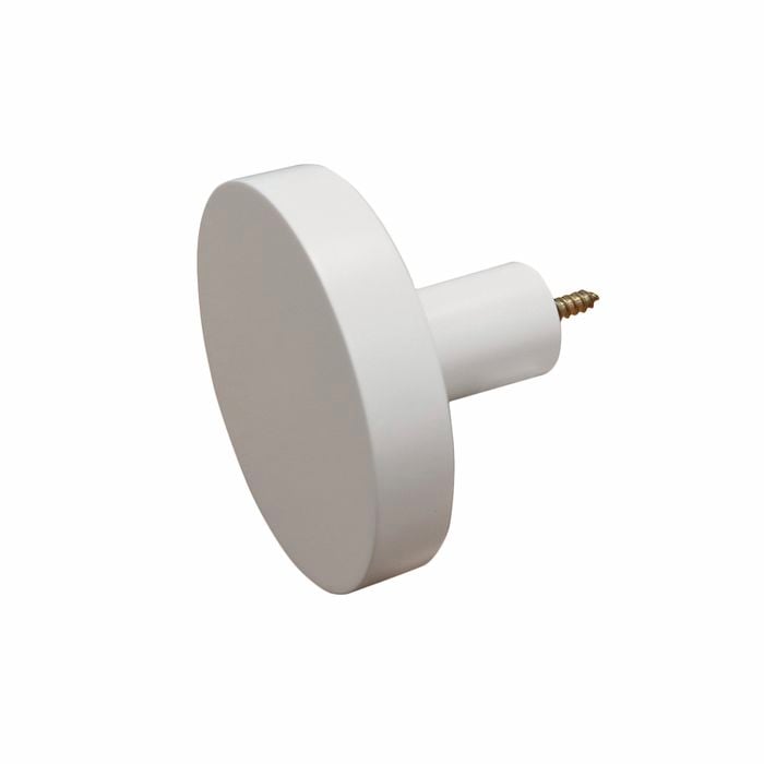 Adoored White Disk Deco Hook