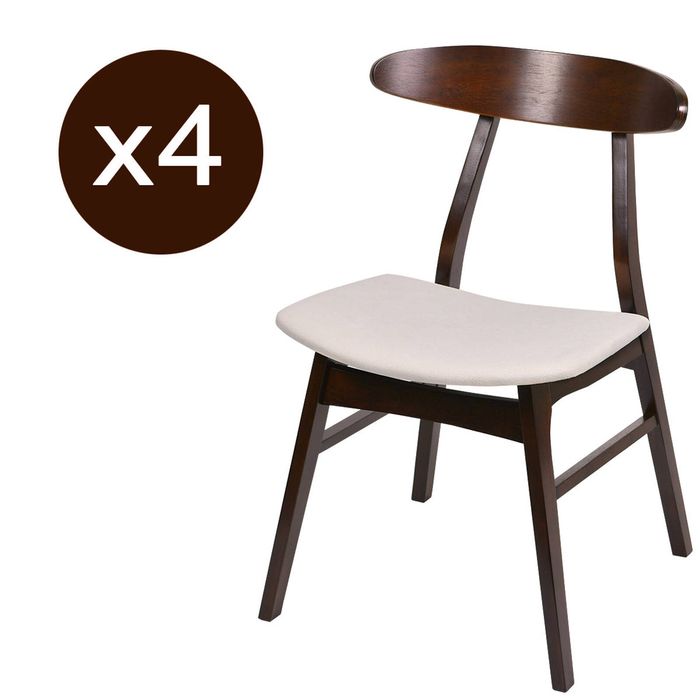 Fiesta Dining Chair Walnut - Set of 4