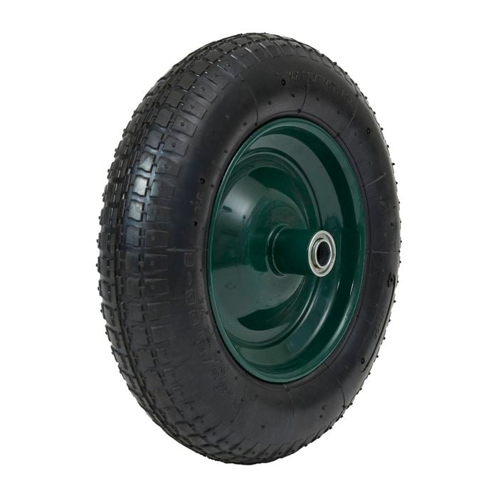 Saxon 14" Green Pix and Mix Wheelbarrow Wheel