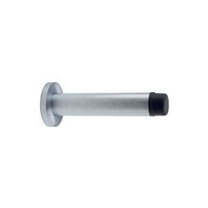Zanda 85mm Satin Chrome Skirting Door Stop Concealed Fix 