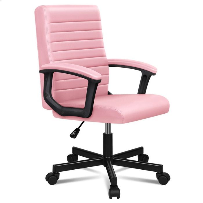 ALFORDSON Office Chair Executive Computer Seat Work Gaming Mid Back Pink