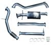 Ignite Exhausts Turbo Back For Mazda Bt50 2.2l 3" No Cat With Muffler Raw Aluminised Steel