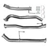 Ignite Exhausts Turbo Back For Nissan D23 Navara Series 5 Np300 3" With Straight Pipe Only Raw Aluminised Steel
