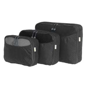 3pc Flightmode S26cm/M31cm/L38cm 210d Polyester Packing Cube Set - Blue