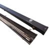 Ats Pioneer Black 57 Inch 1pc Cue American Ash Shaft With Wood Logo Embedded X2 With Ats Cue Case
