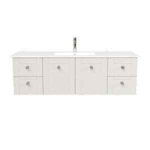 New England Joinery 1500mm Diadem Centre Basin Alpha Top Wall Hung Vanity