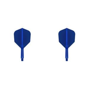 2x Target K-Flex Moulded Flight & Shaft No.6 Short - Blue