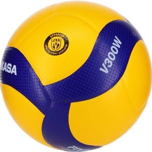 MIKASA V300W Synthetic Volleyball | Blue | Size 5 | Durable Indoor/Outdoor Play