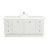 New England Joinery 1800mm Diadem Centre Basin Freedom Top Floor Standing Vanity