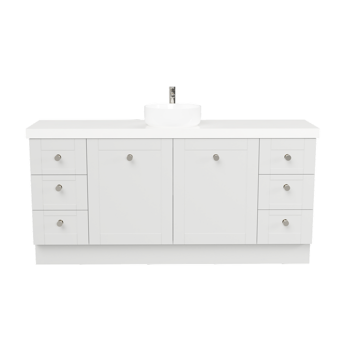 New England Joinery 1800mm Diadem Centre Basin Freedom Top Floor Standing Vanity