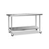 Cefito 1829x610mm Commercial Stainless Steel Kitchen Bench w/ Wheels