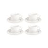 Shervin Verkil Prominence 4-piece Bijou Espresso Cup & Saucer set