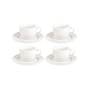 Shervin Verkil Prominence 4-piece Bijou Espresso Cup & Saucer set