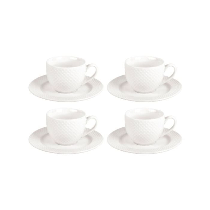 Shervin Verkil Prominence 4-piece Bijou Espresso Cup & Saucer set