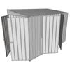 Build-a-Shed 1.5 x 3 x 2m Double Hinged Side Door Skillion Shed - Zinc