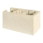 Adbri Masonry 390 x 190 x 200mm Cream Versasmooth Left Corner Block - Right Corner