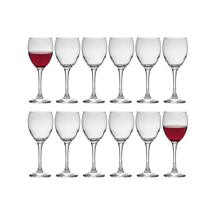 LAV Venue Red Wine Glasses - 340ml - Clear - Pack of 12