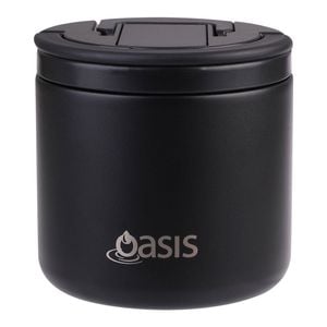 Oasis Insulated Food Flask 500ml - Black