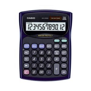 Casio 12 Digit Desktop Waterproof Calculator