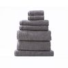 7pc Renee Taylor Aireys Hand/Face Bath/Towel Set Zero Twist Cotton 650GSM Nickel