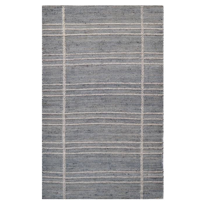 Handwoven Natural Mizo Rug-6318-Silver-80x150cm