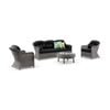 Plantation Outdoor Wicker 3+1+1 Lounge Set With Coffee Table