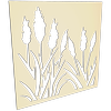 ProtectorAl 300-1200 x 300-1200mm Primrose Bullrush Unframed Solid Aluminium Decorative Panel