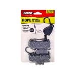 GRUNT 3mm x 1.8m Rope Ratchet Tie Downs - 2 Pack