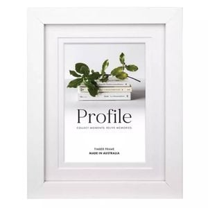 Profile - Elegant Deluxe 5x5/8x8" Photo Frame - White