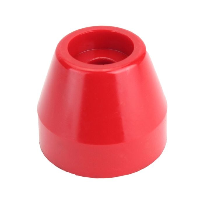Sunrise Poly Soft Roller Taper Cap 2 1/2" 17mm Bore Red - Brps304