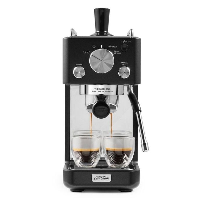Sunbeam Origins Slimline Espresso Machine Black Emm4500bk