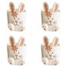4x Urban 11cm Country Bunny Pot Home/Garden Decor Sage/Pink - Assorted