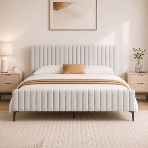 Artiss Fabric Bed Frame King