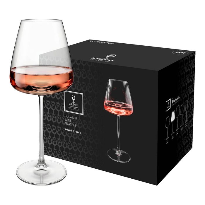 Argon Tableware Dulwich Crystal Rosé Wine Glasses - 600ml - Pack of 24