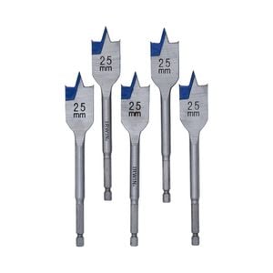 Irwin 25mm Blue-Groove Spade Bit - 5 Pack