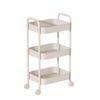 Kitchee 3-tier Kitchen Storage Cart Trolley With Wheels - Shelf Organiser White
