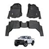 AUSGO Car Floor Mats for Ford Ranger Next Gen Dual Cab 2022-Onwards All-Weather Floor Liners
