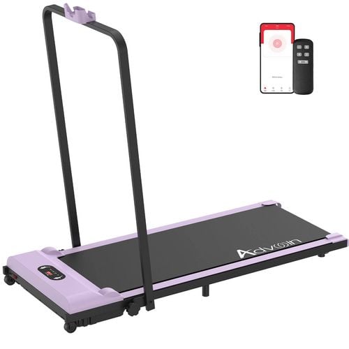 Advwin Foldable Treadmill Electric Walking Pad Purple Bunnings Australia